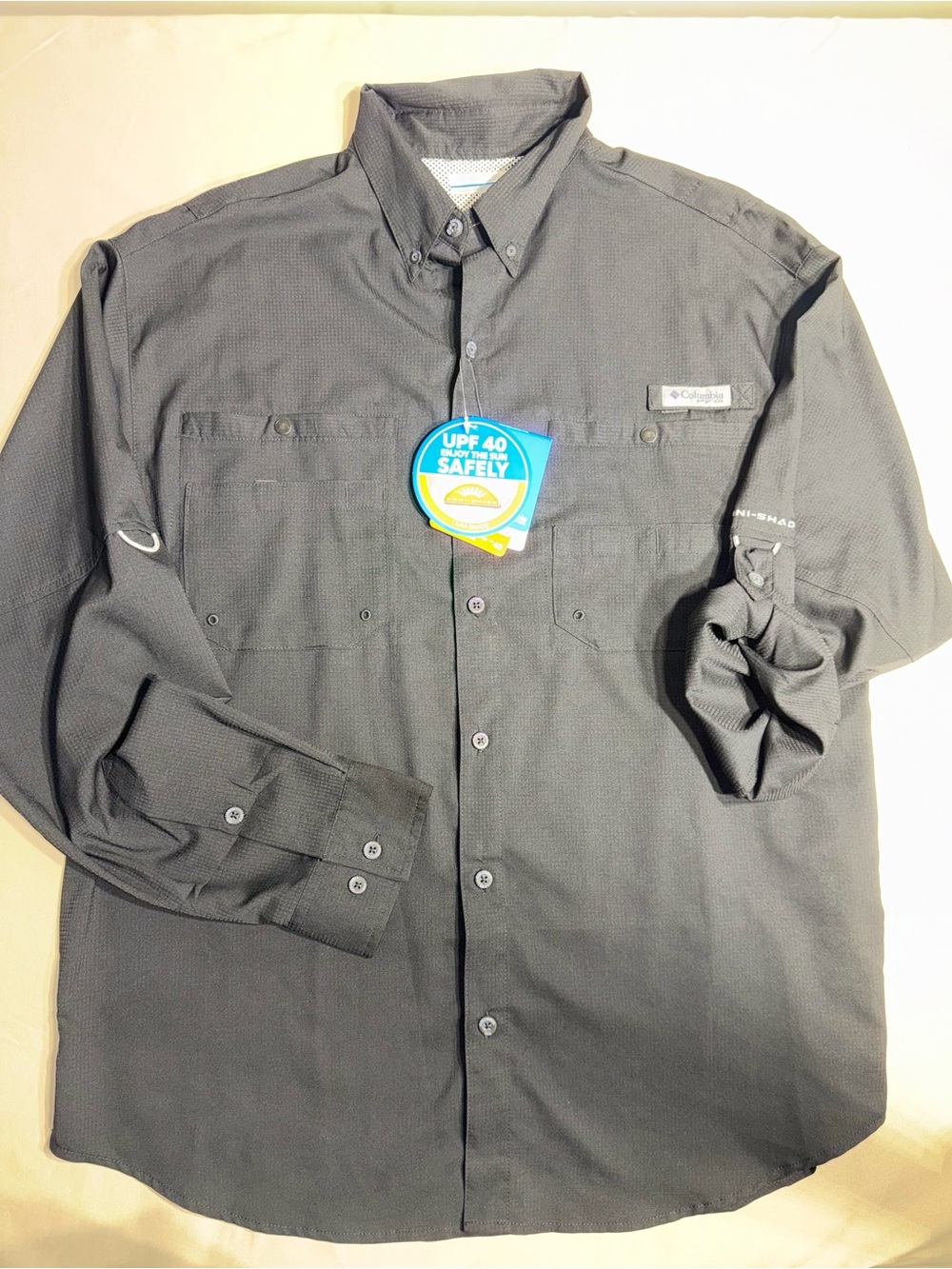 Columbia Large Tamiami II Men’s Omni-Shade UPF 40 Fishing Shirt NWT